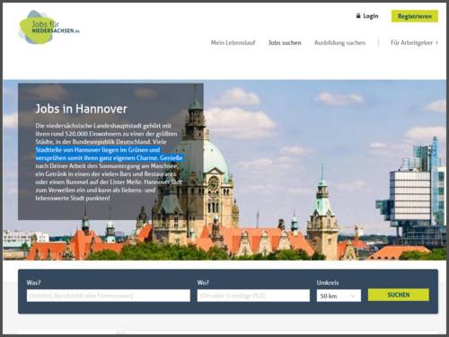 Jobs für Niedersachsen